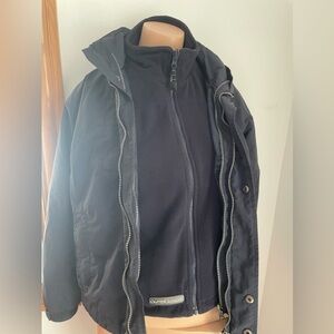 19”PTP 2-in-1 jacket coat fleece and outer layer hood